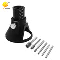 High Quality DREMEL MultiPro Drill's Special seat Dedicated Locator Horn Fixed Base 6pcs HSS Wood Milling Burrs Cutter Set