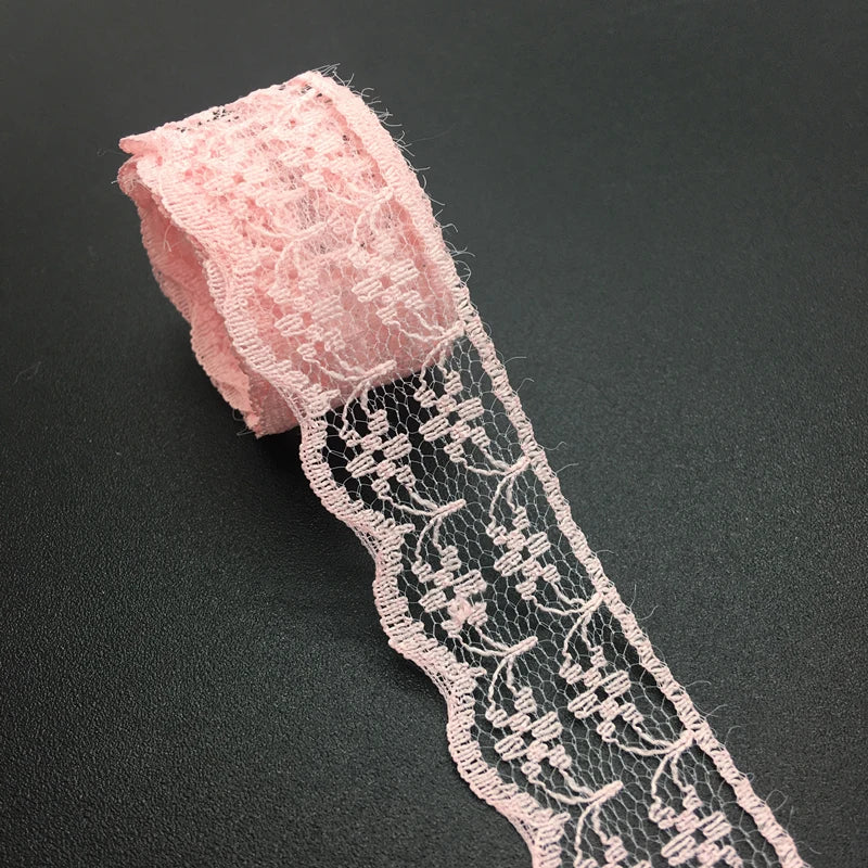 3/4" 20mm Wide (10yards/lot) Handicrafts Embroidered Net Lace Trim Ribbon DIY Wedding/Birthday/Christmas Decorations