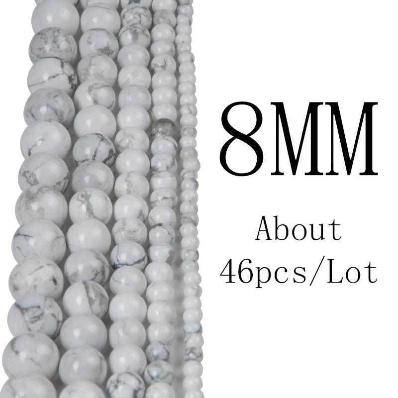 4 6 8 10 12mm Natural Stone Beads Lava Amazonite Agates Amethysts Turuoqises Round Loose Beads For DIY Making Bracelets Jewelry