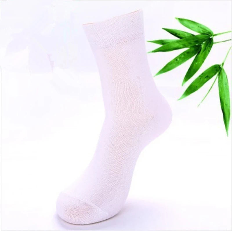 High Quality New Arrival Brand 5Pairs/lot Men Socks Cotton & Bamboo Fiber Classic Business Men's Socks Deodorant Dress Socks