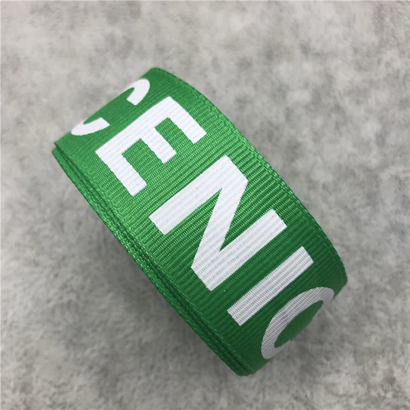 5Yards 1" (25mm) Printing NICE Grosgrain Ribbon Hair Bow Wedding Christmas Decoration Polyester Ribbon DIY Sewing