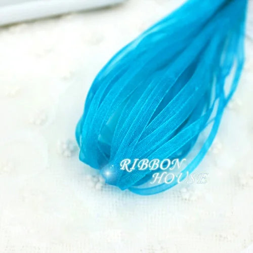 (40 meters/lot) 3mm organza ribbons wholesale gift wedding Christmas decoration wrapping lace