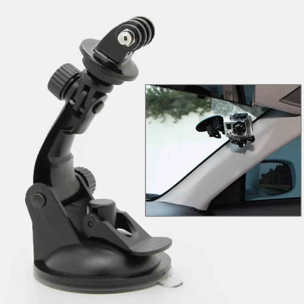 Car Suction cup Supportor + 1/4" tripod Adapter Mount for Gopro 13 12 DJI OSMO Action 5pro Camera Insta360 X4  Accessories
