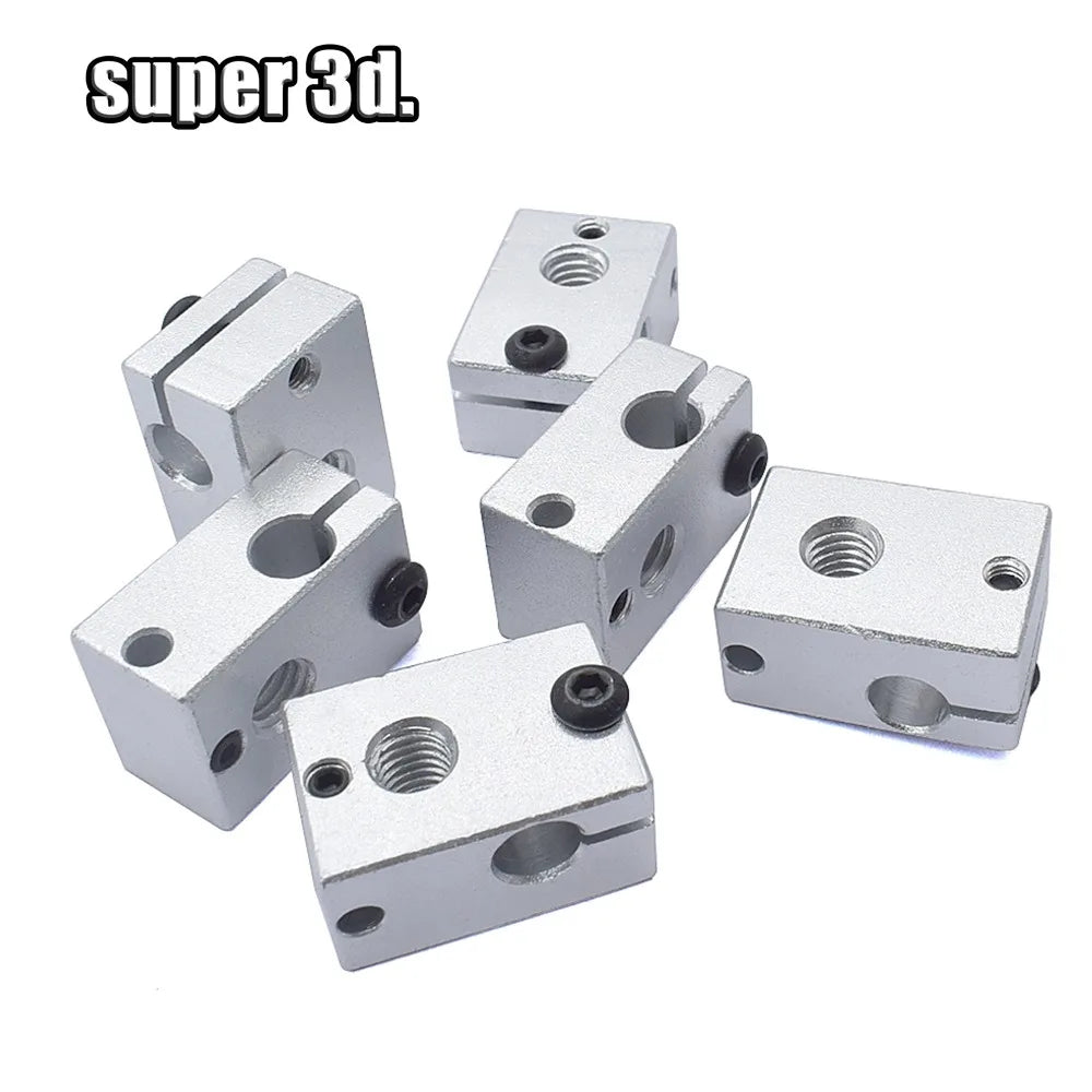 New Upgraded Aluminium V6 Official Heat Block 23*16*12 mm For E3D V6 PT100 J-head Extruder HotEnd Heater sensor 3D printer Parts