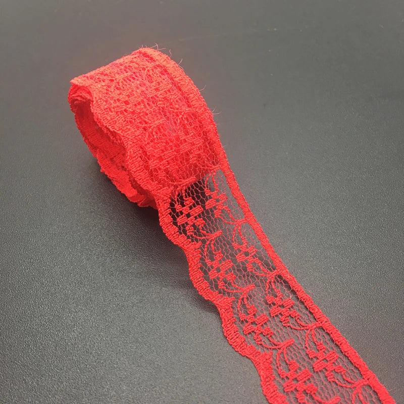 3/4" 20mm Wide (10yards/lot) Handicrafts Embroidered Net Lace Trim Ribbon DIY Wedding/Birthday/Christmas Decorations