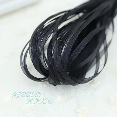 (40 meters/lot) 3mm organza ribbons wholesale gift wedding Christmas decoration wrapping lace