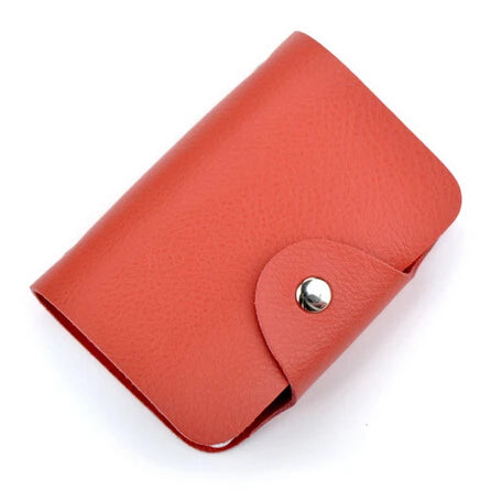 New Arrival Genuine Leather Business Card Case Women's ID Bag Female Credit Card Holder 26 Bank Cards Slots For Men