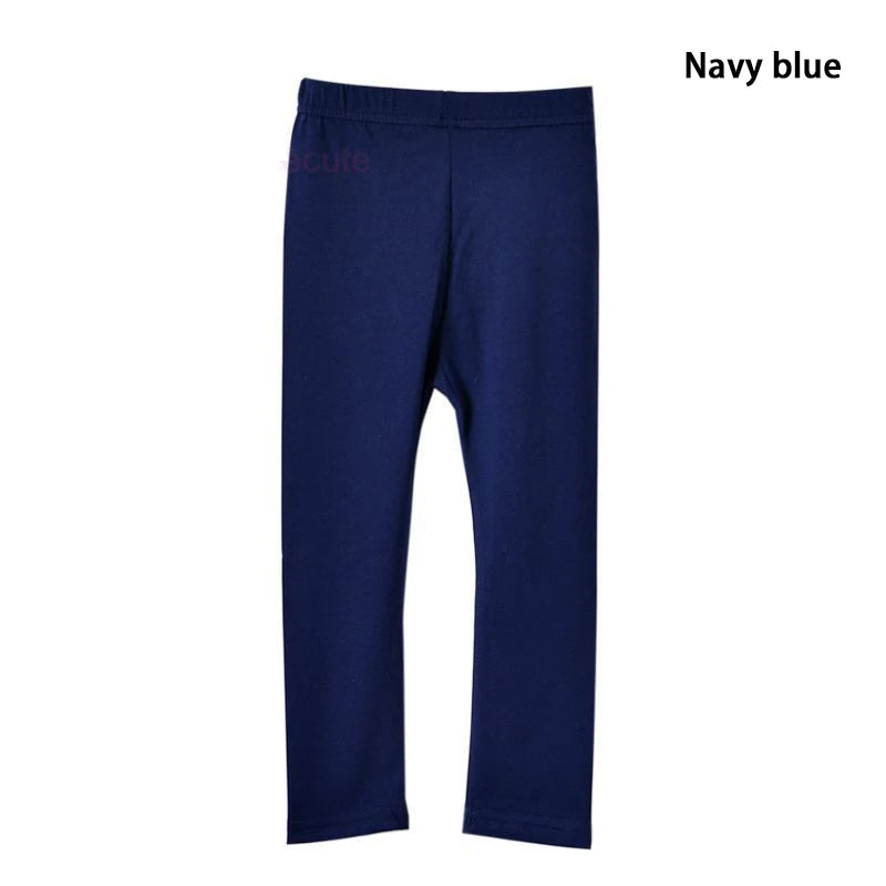 Girl Pants Soft Elastic Modal Cotton Kids Leggings Candy Color Girls Skinny Pants Trousers Solid Color 2-13Y Children Trousers