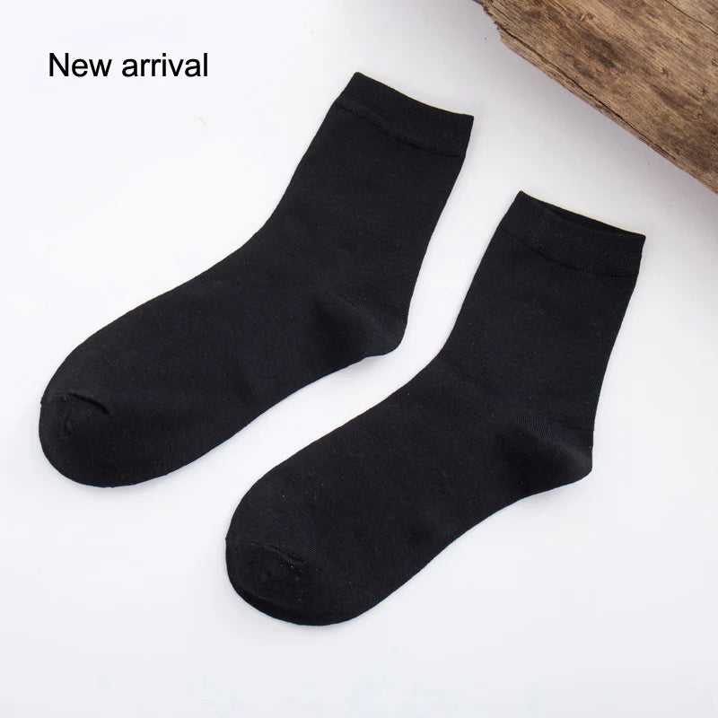 High Quality New Arrival Brand 5Pairs/lot Men Socks Cotton & Bamboo Fiber Classic Business Men's Socks Deodorant Dress Socks
