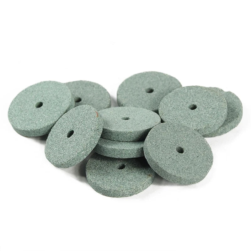 XCAN 10pcs Green Aluminum Oixde Grinding stone sheet For Dremel rotary tools