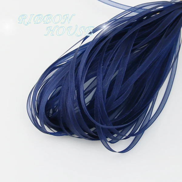 (40 meters/lot) 3mm organza ribbons wholesale gift wedding Christmas decoration wrapping lace