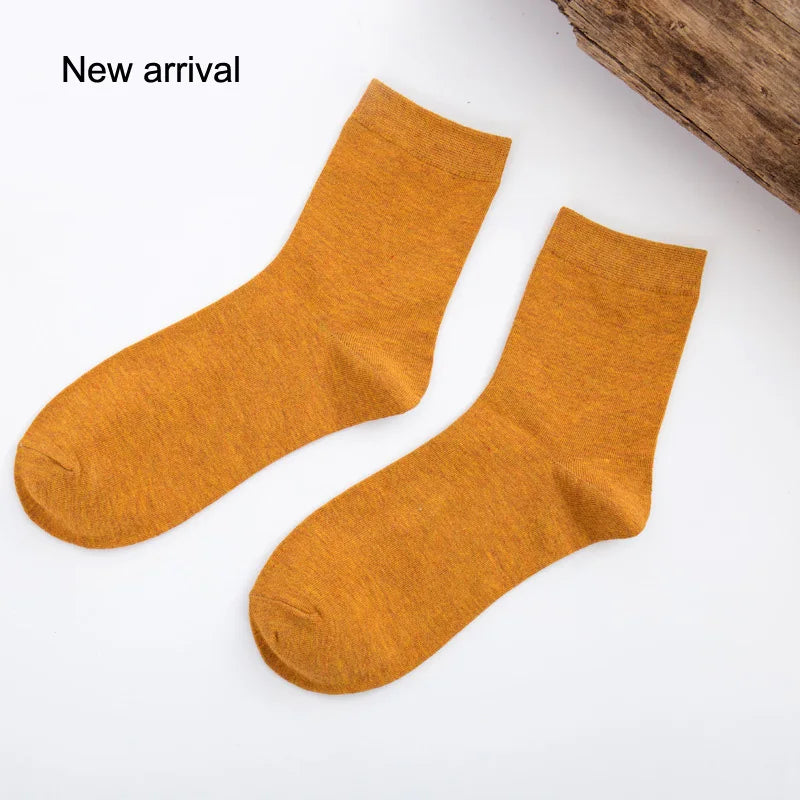 High Quality New Arrival Brand 5Pairs/lot Men Socks Cotton & Bamboo Fiber Classic Business Men's Socks Deodorant Dress Socks
