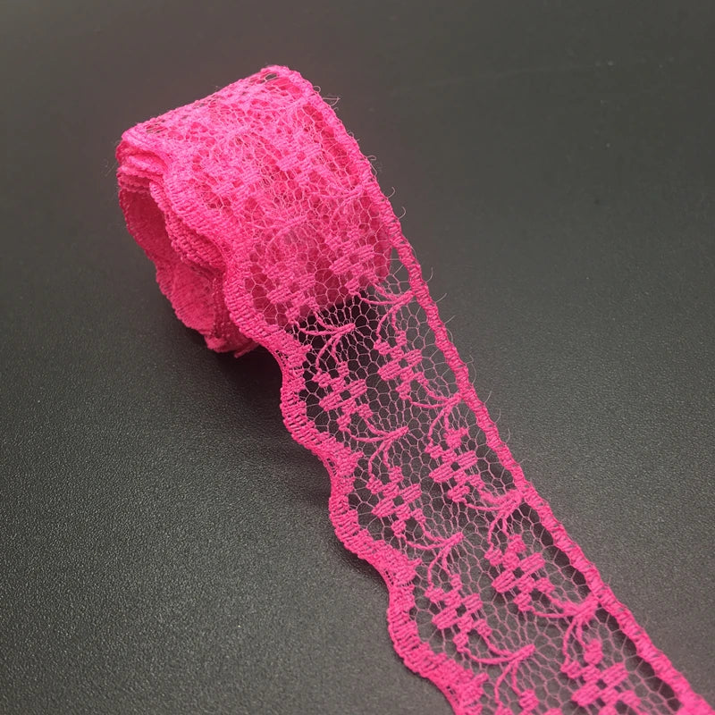 3/4" 20mm Wide (10yards/lot) Handicrafts Embroidered Net Lace Trim Ribbon DIY Wedding/Birthday/Christmas Decorations