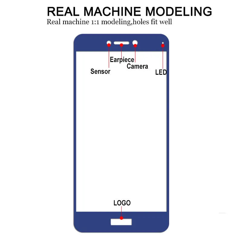 Honor 8 Lite Glass for Huawei P8 lite 2017 Tempered Glass Honor 8 lite Screen Protector Full Cover Film for Huawei P9 lite 2017