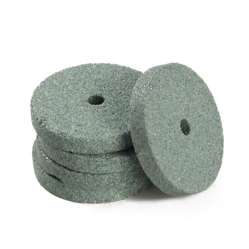 XCAN 10pcs Green Aluminum Oixde Grinding stone sheet For Dremel rotary tools