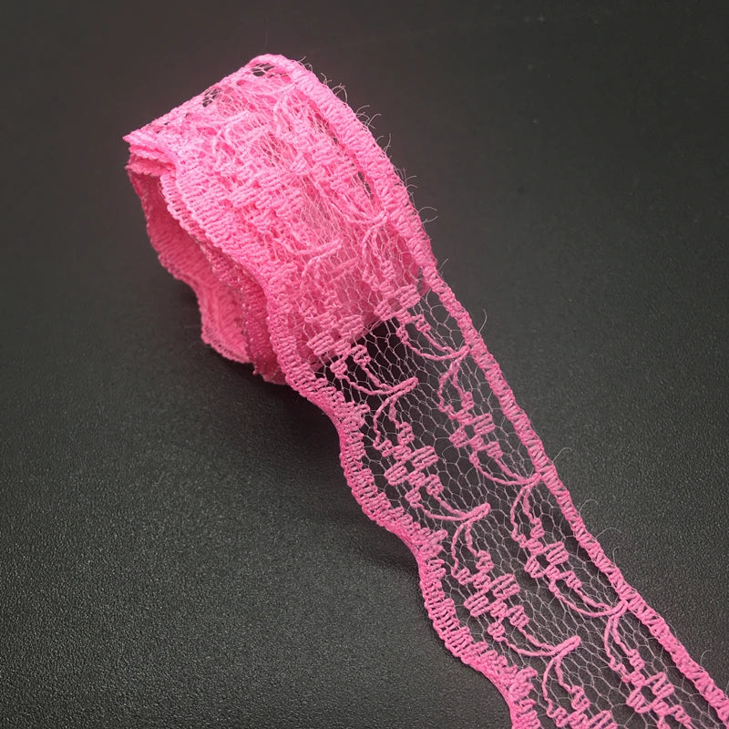 3/4" 20mm Wide (10yards/lot) Handicrafts Embroidered Net Lace Trim Ribbon DIY Wedding/Birthday/Christmas Decorations