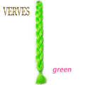 VERVES Treccia Capelli 100 cm Treccia Sintetica in Fibra Termica 165 g/Pezzo Extension per Capelli Treccia Jumbo Color Puro da Donna Rosa