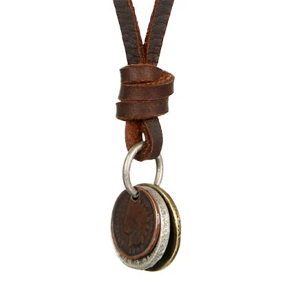 Colar Choker necklaces & pendants Men Necklace Fashion Jewelry Vintage kolye Leather Necklaces Men Statement Necklace for Women