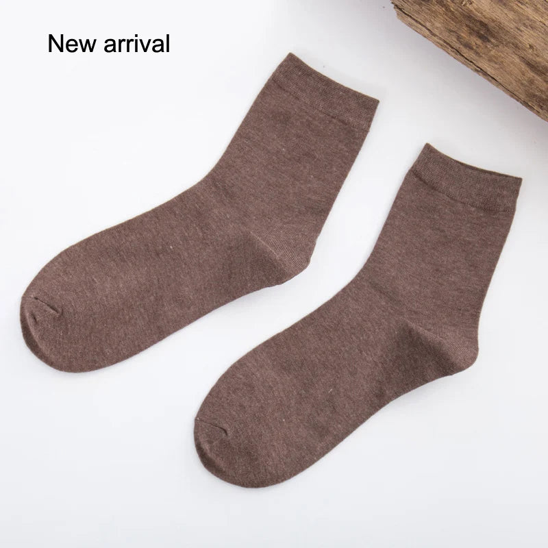 High Quality New Arrival Brand 5Pairs/lot Men Socks Cotton & Bamboo Fiber Classic Business Men's Socks Deodorant Dress Socks