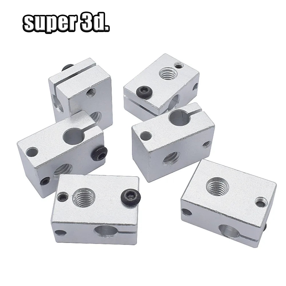 New Upgraded Aluminium V6 Official Heat Block 23*16*12 mm For E3D V6 PT100 J-head Extruder HotEnd Heater sensor 3D printer Parts