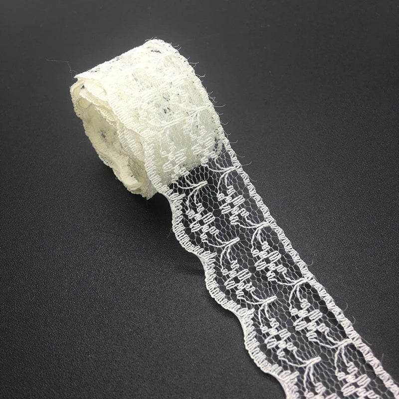 3/4" 20mm Wide (10yards/lot) Handicrafts Embroidered Net Lace Trim Ribbon DIY Wedding/Birthday/Christmas Decorations