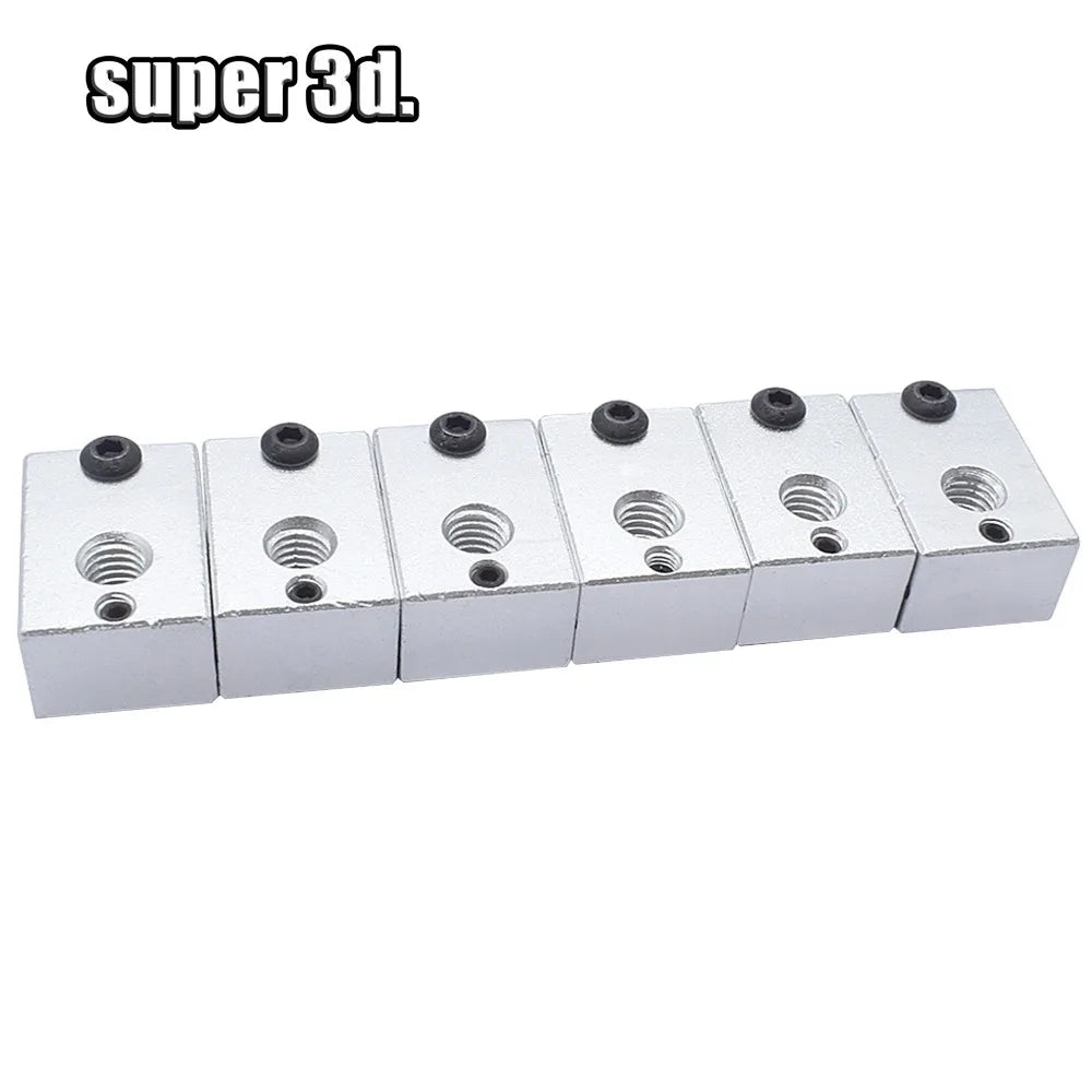 New Upgraded Aluminium V6 Official Heat Block 23*16*12 mm For E3D V6 PT100 J-head Extruder HotEnd Heater sensor 3D printer Parts