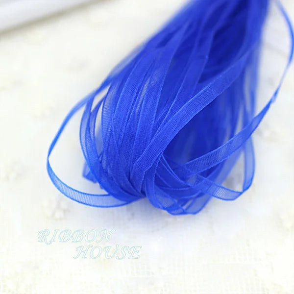 (40 meters/lot) 3mm organza ribbons wholesale gift wedding Christmas decoration wrapping lace