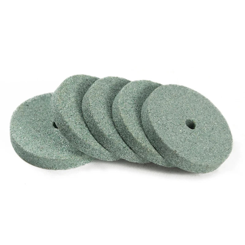 XCAN 10pcs Green Aluminum Oixde Grinding stone sheet For Dremel rotary tools