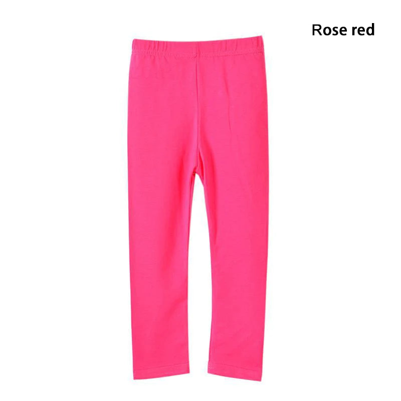 Girl Pants Soft Elastic Modal Cotton Kids Leggings Candy Color Girls Skinny Pants Trousers Solid Color 2-13Y Children Trousers
