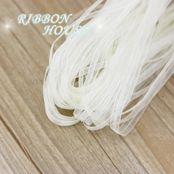 (40 meters/lot) 3mm organza ribbons wholesale gift wedding Christmas decoration wrapping lace