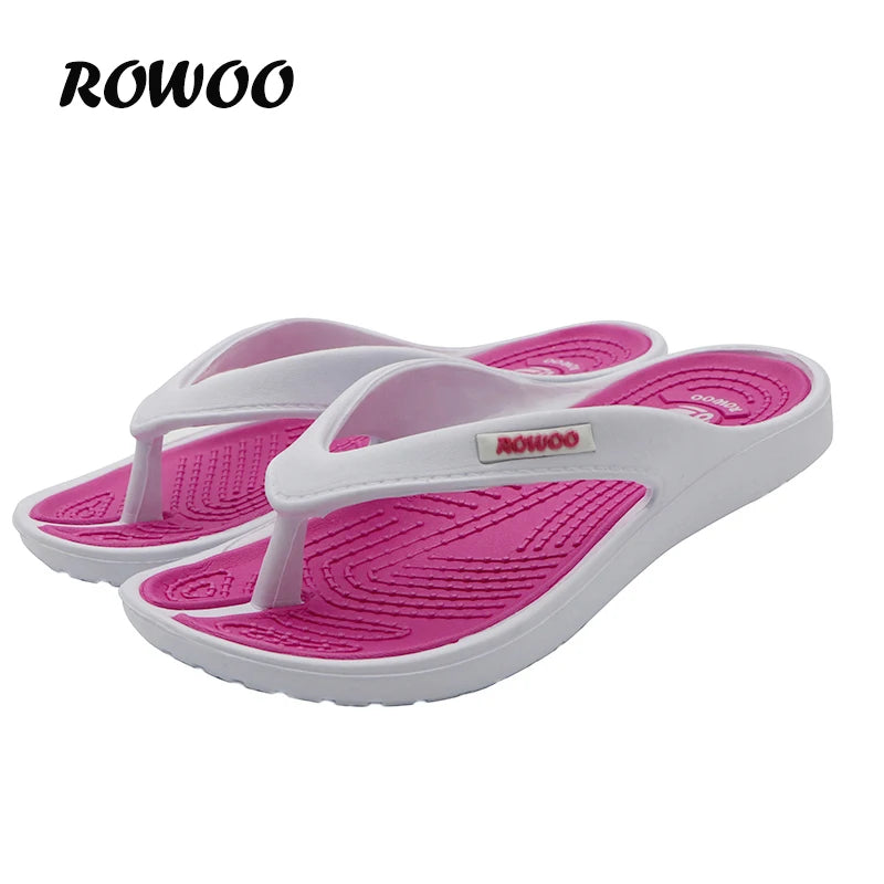 Women's Casual Beach Sandals Brand New Design Summer Flip Flops Comfortable Flat Slippers Non-Slip Home Outdoor Shoes