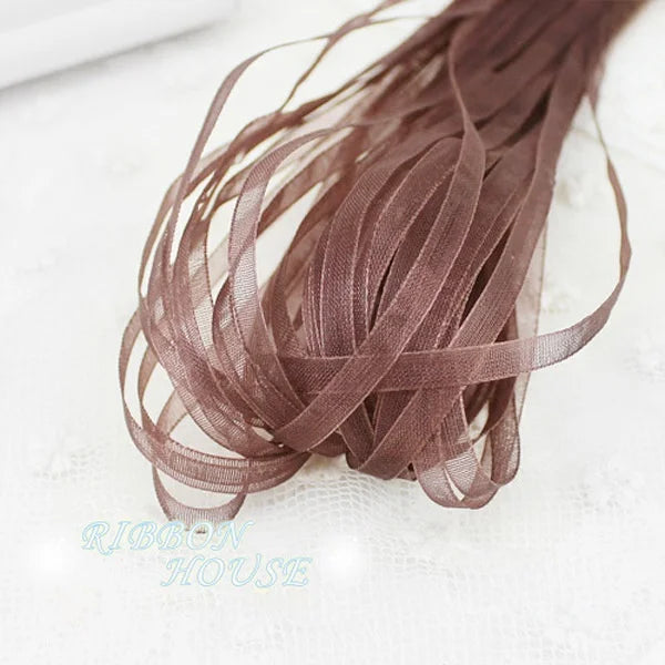(40 meters/lot) 3mm organza ribbons wholesale gift wedding Christmas decoration wrapping lace