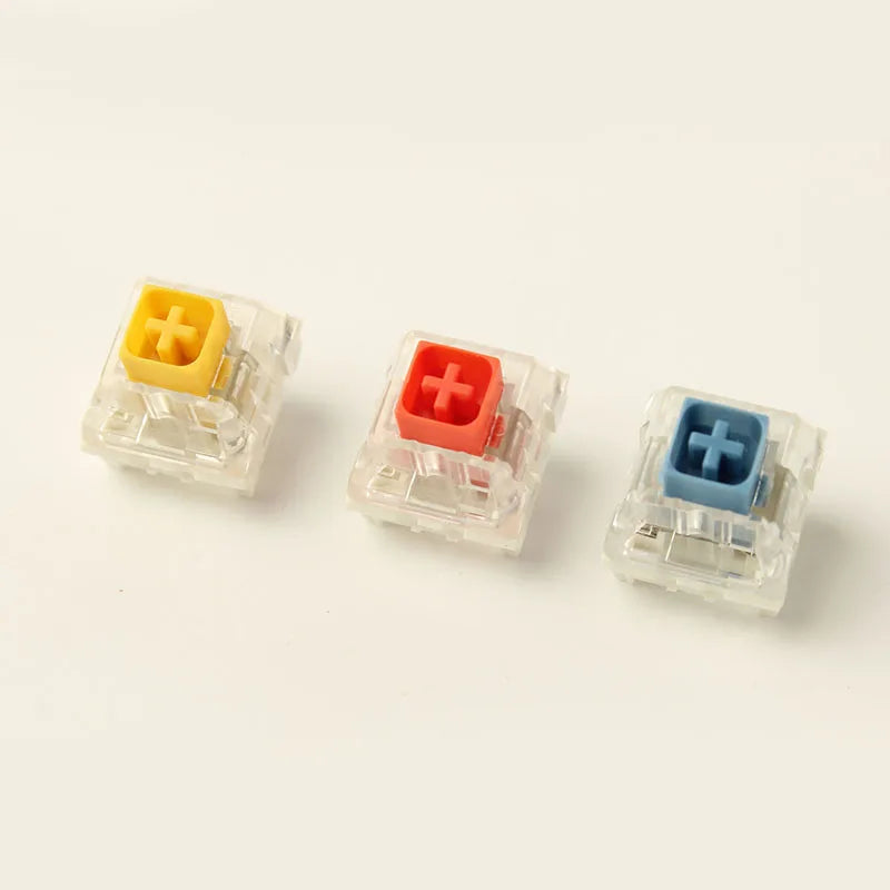 Wholesales Kailh Box Royal Navy Blue Jade Pink Crystal Box 3 pin Switches IP56 Water-proof Compatible Cherry MX Switches