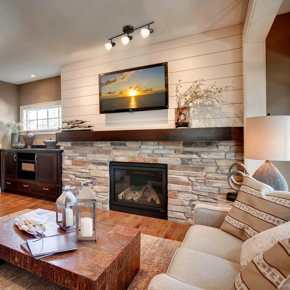 US Free Shipping Modern Commercial Adjustable Black Gu10 Led Spot Light Track Lighting Fixture for Shopping Mall Villa Apartment