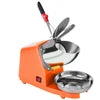 HD109 Ice Shaver Prevent Splash Electric Two Blades Snow Cone Maker Shaved Ice Machine Commercial Ice Crushers