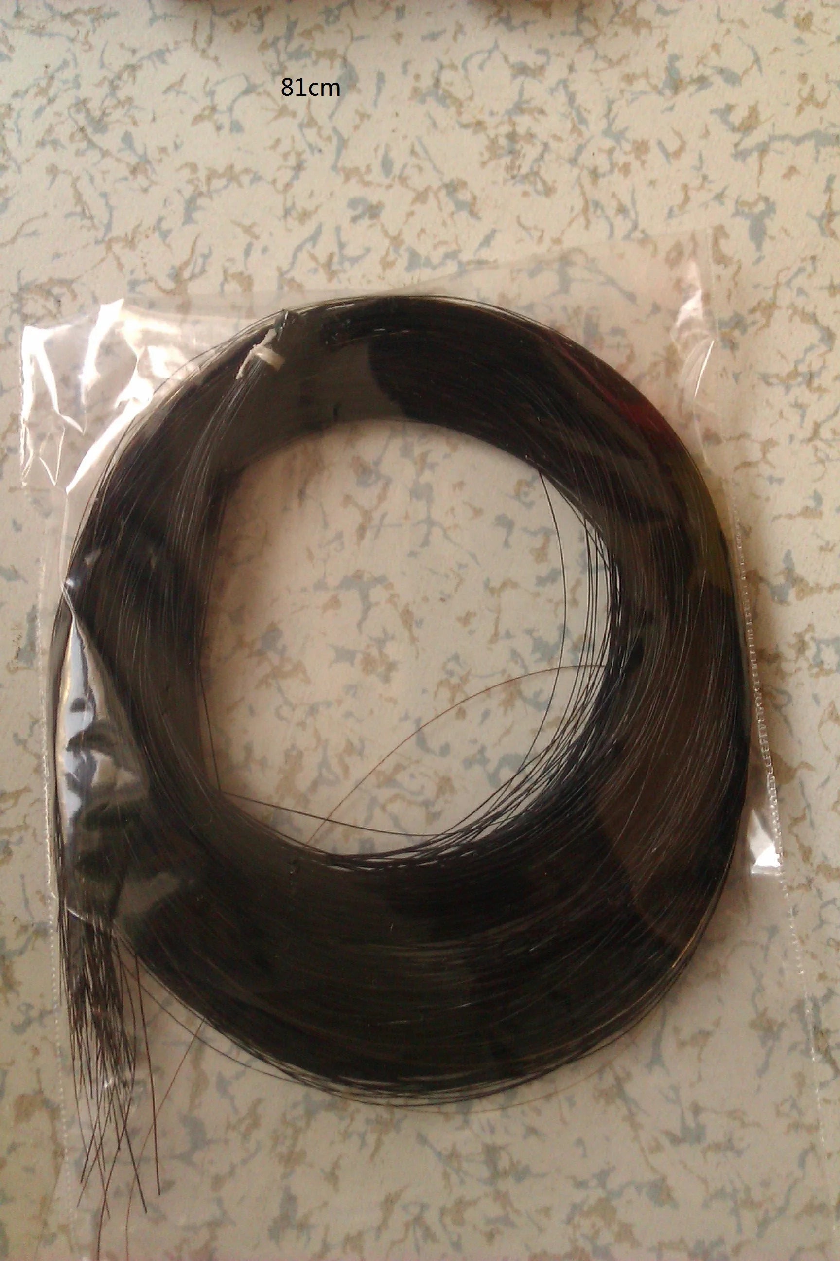 1 Beam Quality Violin Bow Hair 6 Grams Black Horse Hair or White Bow Hair Horse Tails