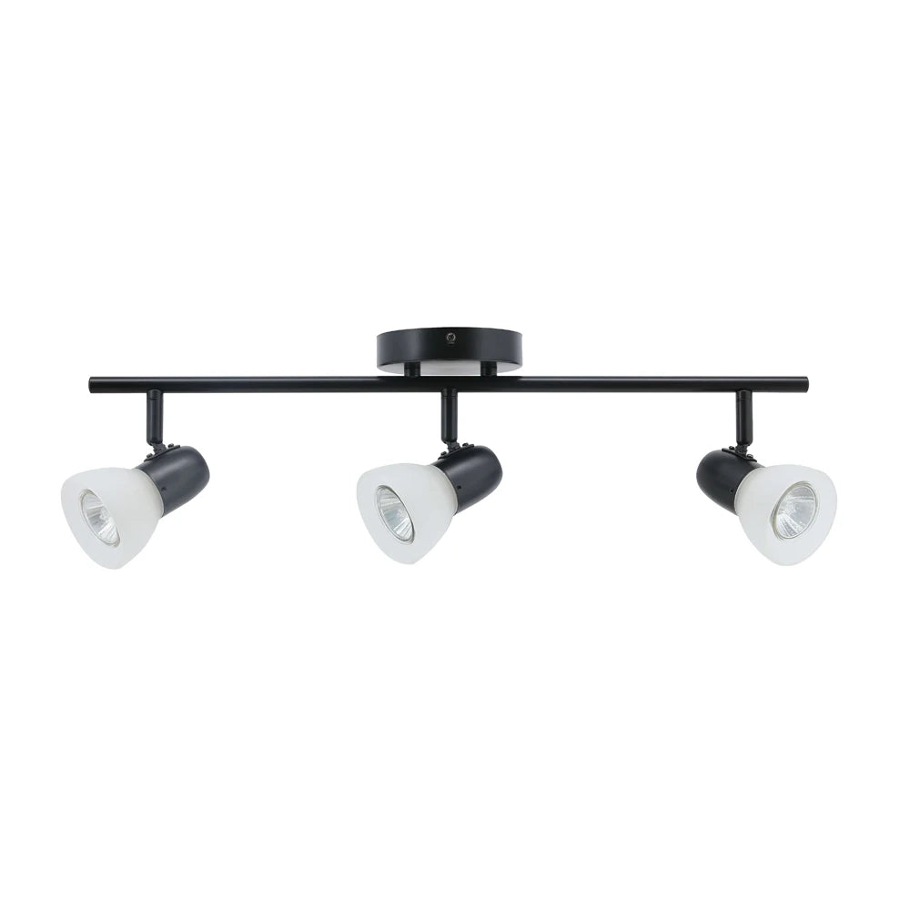 US Free Shipping Modern Commercial Adjustable Black Gu10 Led Spot Light Track Lighting Fixture for Shopping Mall Villa Apartment