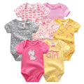 Uniesx Newborn Baby Rompers Clothing 7Pcs/Lot Infant Jumpsuits 100%Cotton Children Roupa De Bebe Girls&Boys Baby Clothes