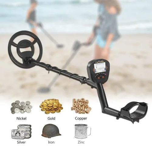 3.4-Inch LCD Industrial Metal Detector 10-Inch Waterproof Search Coil for Gold Finder Treasure Hunting Waterproof Metal Detector