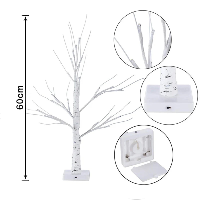 Easter Decoration Led Birch Light Tree Tabletop Ornament Tree Happy Easter Party Supplies 2022 Easter Decorations For Home Table