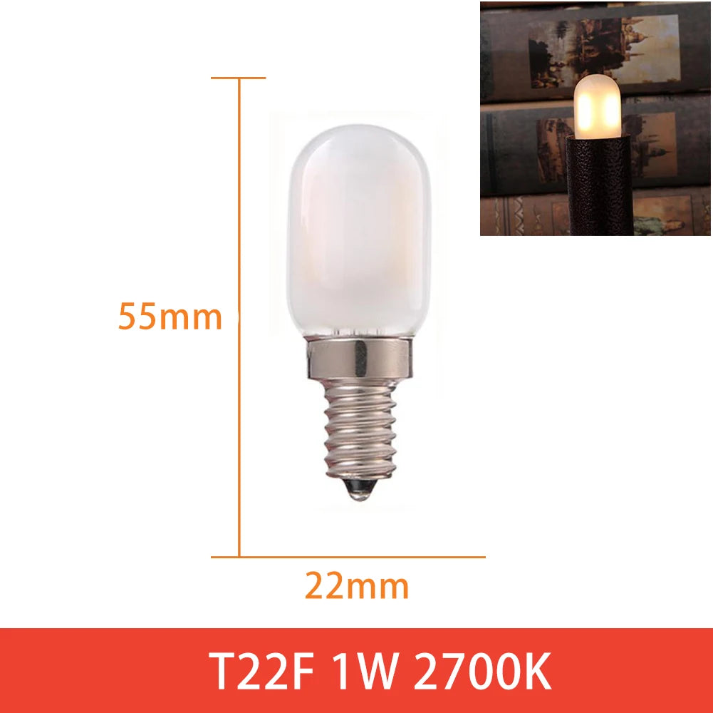 Ganriland Edison Led Candle E12 Light Bulb E14 Effect Dimmable Bulb C7 0.5W T22G 1W Home For Decor Lighting Ampoule Candle Bulb
