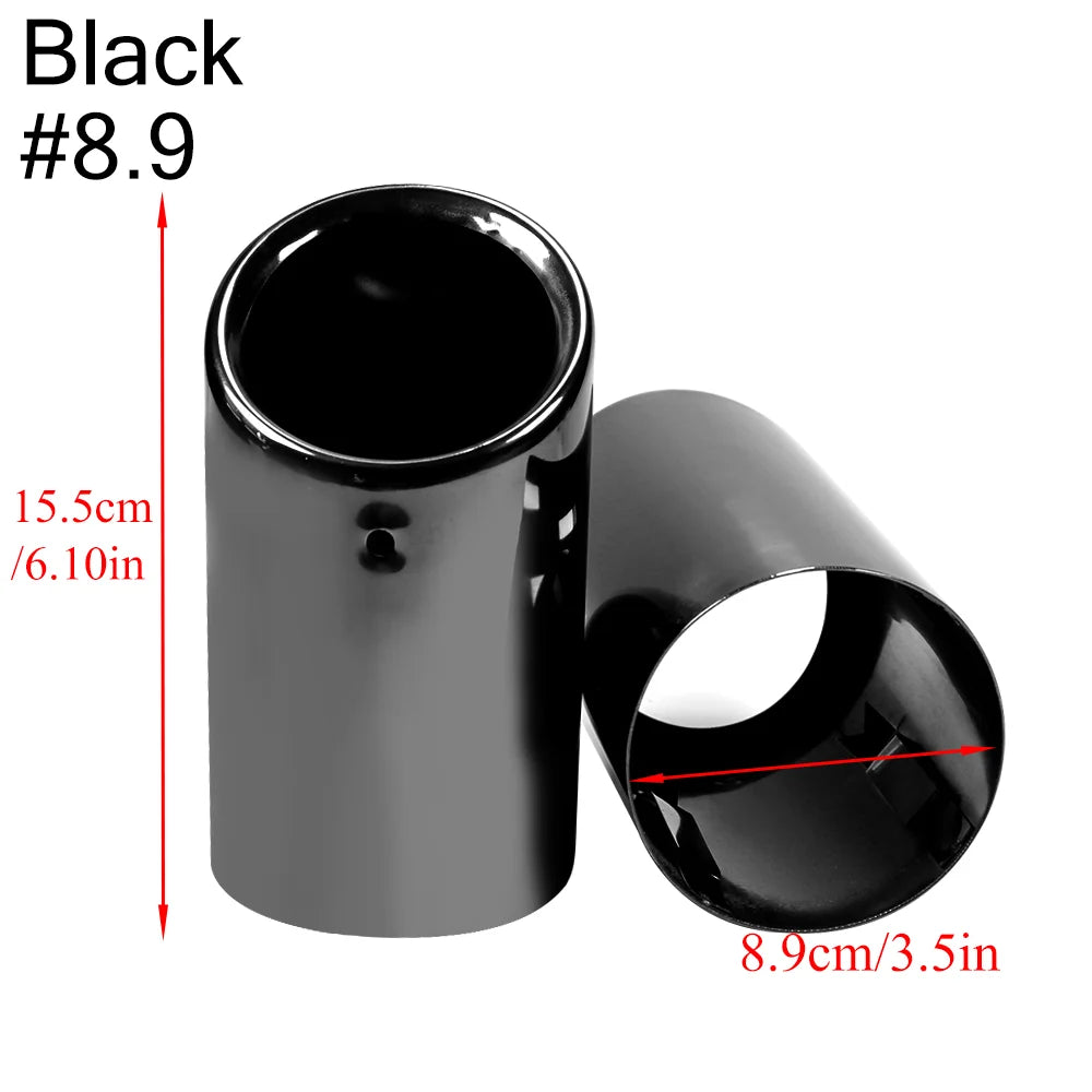 2 pezzi/set di coperture per tubi di scarico in acciaio inossidabile cromato per Audi A1 A3 A4 TT 2009-2015/VW Volkswagen PASSAT