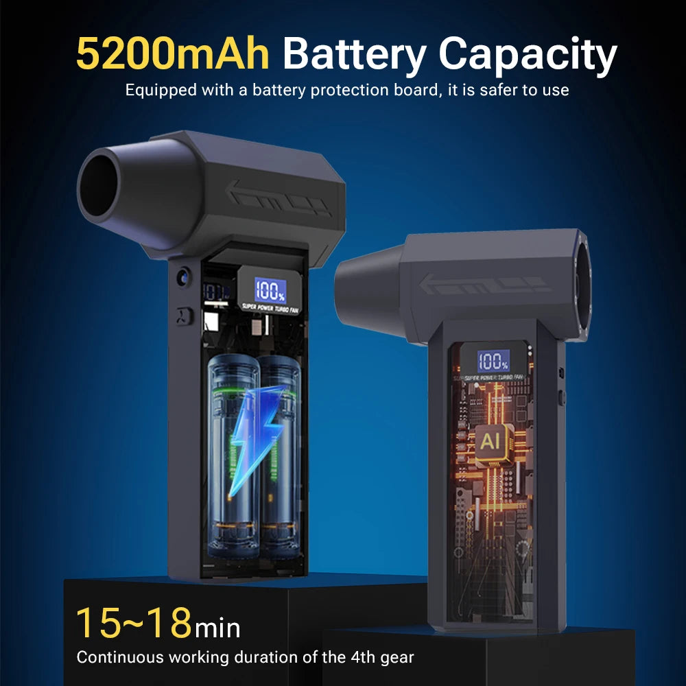 TRNOJTHK Hot Selling Mini Powerful /Blower Jet Turbo Fan Brushless Motor Fan Air Blower for Dust Snow Removal