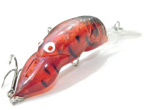 wLure Fishing Lures 10g 9cm Crawfish Insect Bait Deep Water Crankbait Tight Action in Water 2 #6 Treble Hooks C569