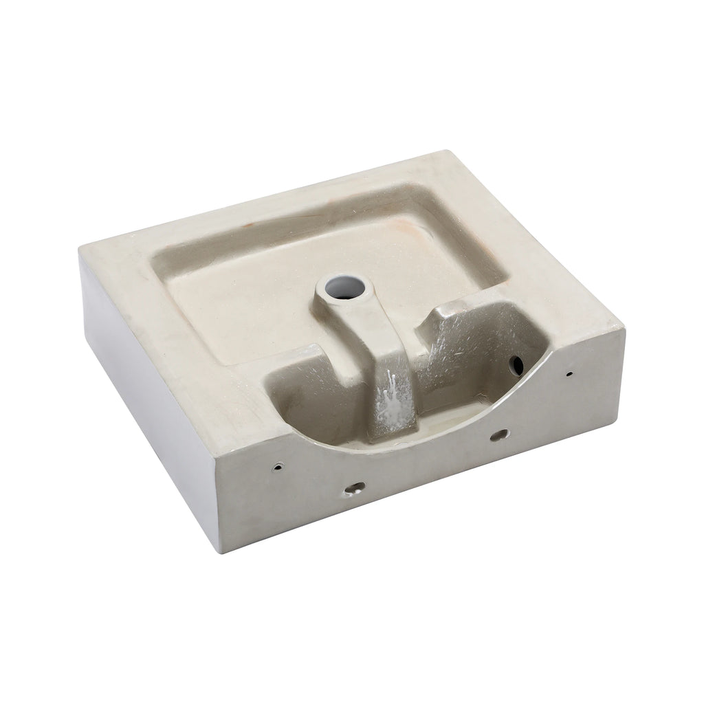 Free Shipping White Ceramic Wash Basin 20 Inch Wall Hung Basin Modern Bathroom Sinks Wall Mounted Hand Washing Basin