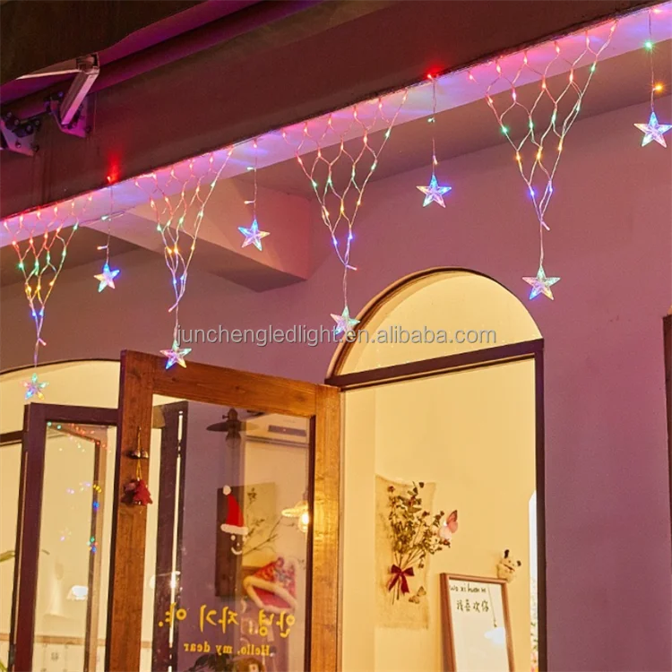 Hot Selling Factory Direct Wholesale Outdoor Multi Mini Icicle Curtain Lights Christmas Luces Navida