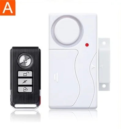 Darho Door Window Entry Security ABS Wireless Remote Control Burglar Alarm Magnetic Sensor Door Alert System Home Protection Kit