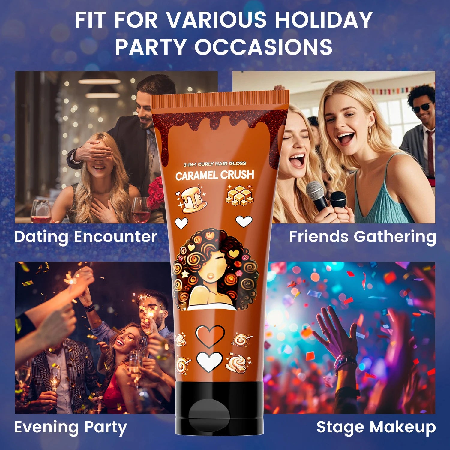 Free Shipping 3 in 1 Curl and Shine Cream Salon Curl Enhancer Lightweight Styling Moisturizer Natural Hydrating Hair