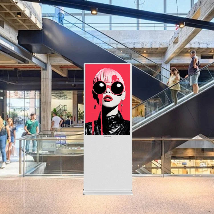Free Shipping US Stock 65 Inch 4K HD Floor Standing LCD Signage Advertising Display Vertical Touch Totem for Business Solution
