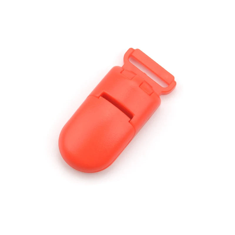 10pcs/lot Baby Nipple Plastic Clasp 20mm Colorful Silicone Beads Chain Making Accessory Feeding Tools For Infant Pacifiers Clip